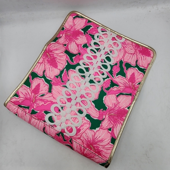 Lilly Pulitzer GWP Envelope Pouch Kelly Green Hibis Kiss - Picture 12 of 13